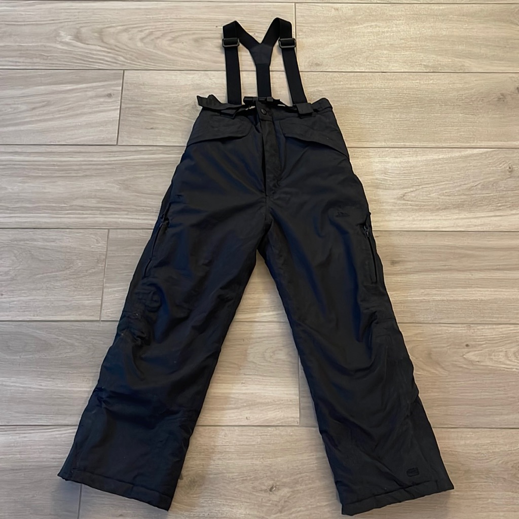 Kids Trespass Black Ski Pants Size 7/8